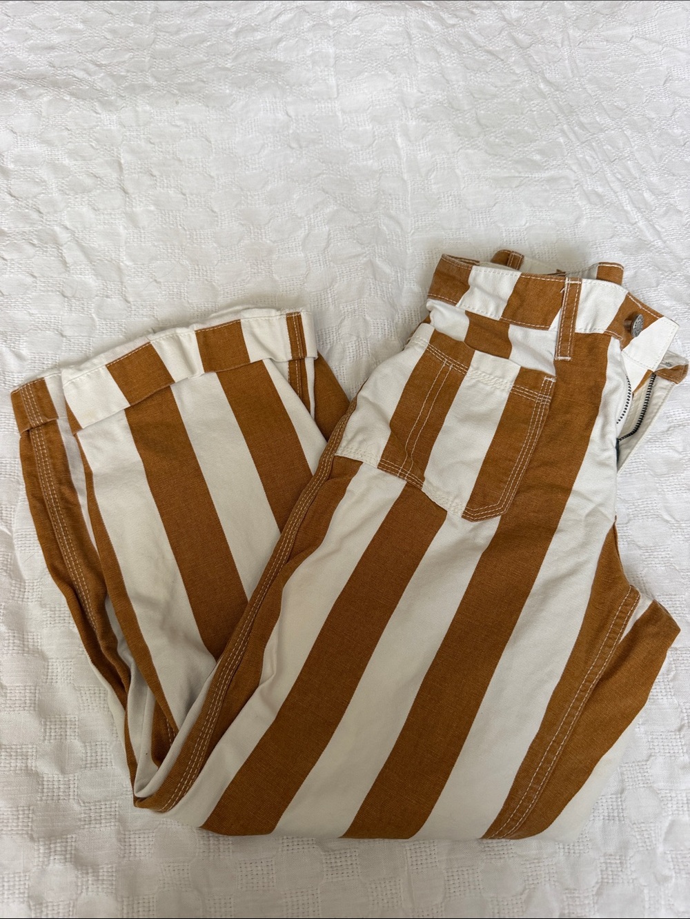 BDG cream and brown stripe wide leg pants size 24 waist
